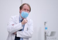 PK im Impfzentrum Paul Horn Arena Tuebingen