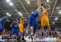 Basketball 1. Bundesliga 2012/2013:  Walter Tigers Tuebingen - Fraport Skyliners Frankfurt