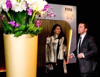 Fussball International  FIFA Ballon d Or 2012: Lothar Matthaeus (Deutschland) mit Anastasia