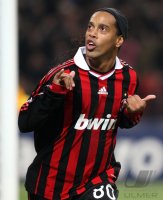 FUSSBALL  International CHL 09/10 : JUBEL ,  Ronaldinho (AC Mailand)