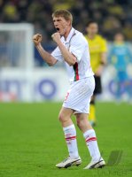 Fussball 1. Bundesliga, Saison 2011/2012: Jubel Axel Bellinghausen (FC Augsburg)