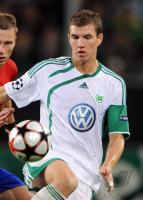 FUSSBALL CHAMPIONS LEAGUE:  VfL Wolfsburg, DZEKO Einzelaktion