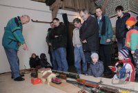 Adolf Breitmaier mit Bahnhofsmodell David Orlowsky trio