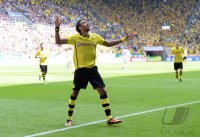 Fussball  1. Bundesliga  13/14: JUBEL Pierre-Emerick Aubameyang (Borussia Dortmund)
