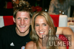Bankett FCB, Schweinsteiger und Freundin