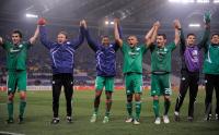 FUSSBALL  International CHL 09/10  : Jubel Panathinaikos