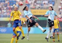 FUSSBALL  Olympia 2008   Vorrunde  Frauen   Schweden - Argentinien