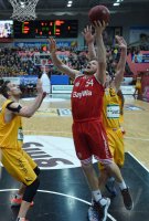 Basketball 1. Bundesliga 14/15 Hauptrunde:  Walter Tigers Tuebingen  - FC Bayern Muenchen