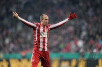 Fussball DFB Pokal 10/11 :  Arjen Robben (FC Bayern Muenchen)