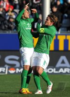 Fussball 1. Bundesliga  Saison 2011/2012:  SC Freiburg - SV Werder Bremen