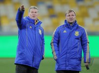 Fussball Trainer Oleg Blochin (Ukraine)