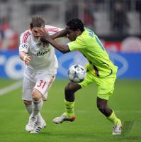 Fussball Champions League 08/09  Bayern Muenchen  - Olympique Lyon
