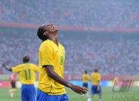 FUSSBALL  Olympia 2008   Vorrunde  Maenner   Brasilien - Belgien