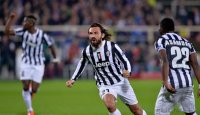 Fussball Europa League Saison 2013/2014: JUBEL Andrea Pirlo (Juventus Turin)