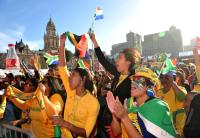 FUSSBALL WM 2010, Public Viewing in KapstadtFUSSBALL WM 2010, VORRUNDE: Deutschland - Serbien