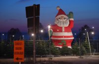 Weihnachtsbaumverkauf auf dem Tuebinger Festplatz