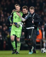 FUSSBALL INTERNATIONAL CHL ACHTELFINALE 12/13:  FC Arsenal London - FC Bayern Muenchen