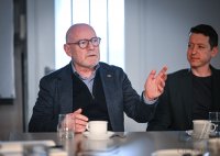 Buendnis 90 / Die Gruenen, Wahlkampf Landtagswahl Baden - Wuerttemberg, Verkehrsminister Winfried Hermann