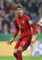 Fussball DFB Pokal Achtelfinale 15/16: Thomas Mueller (FC Bayern Muenchen)