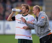 FUSSBALL  1. BUNDESLIGA  09/10  SC Freiburg  - SV Werder Bremen