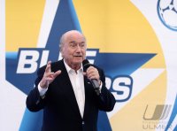 Fusball FIFA 75. Blue Stars 2013 / FIFA Youth Cup: FIFA Praesident Joseph S. Blatter (Schweiz)