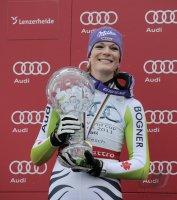 SKI Weltcup FINALE Damen :   Gesamtweltcupsiegerin Maria RIESCH (GER)