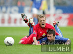 Fussball 1. Bundesliga: Bochum - Freiburg, Zweikampf