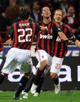 FUSSBALL SERIE A: AC Mailand, RONALDINHO jubelt