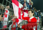 Fussball 2. Bundesliga: Oberhausen - Karlsruhe, Jubel RWO
