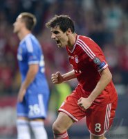 Fussball Supercup Finale 2013: JUBEL Javi Martinez (FC Bayern Muenchen)