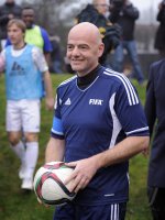 FIFA Praesident Gianni Infantino (Schweiz) erster Tag im Home of Fifa