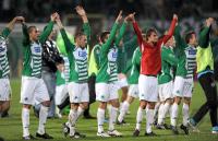 Fussball DFB Pokal : Fuerth JUBEL nach dem Sieg