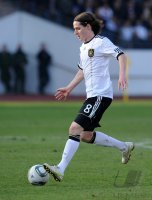 Fussball: International Saison 2010/2011: Deutschland U21, RUDY am Ball