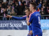 Fussball International Testspiel: JUBEL Ivica Olic (Kroatien)