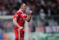 FUSSBALL  International CHL 09/10 :  JUBEL RIBERY (FC Bayern  Muenchen)