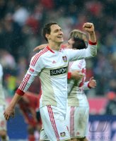 Fussball 1. Bundesliga, Saison 2012/2013:  Jubel Philipp Wollscheid (Bayer 04 Leverkusen)