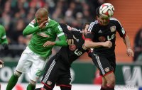 Fussball, 1. Bundesliga  Saison 2014/2015: Werder Bremen - Bayer 04 Leverkusen