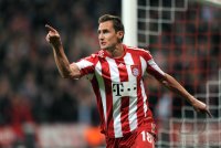 Fussball Champions League  Saison 2010/2011: Miroslav Klose (FC Bayern Muenchen)