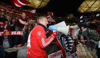 Fussball, 1. Bundesliga  Saison 2013/2014: JUBEL Bastian Schweinsteiger (FC Bayern Muenchen)