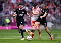 Fussball 1. Bundesliga 23/24: FC Bayern Muenchen - Eintracht Frankfurt