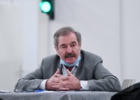 Pressekonferenz im Impfzentrum Paul Horn Arena Tuebingen