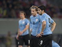 Fussball International Testspiel: FORLAN, SUAREZ (Uruguay)