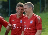Fussball 1. Bundesliga 2012/2013:  Fototermin beim  FC Bayern Muenchen