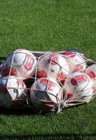 Fussball 1. Bundesliga : ADIDAS TORFABRIK Ball im Netz