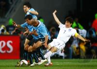 FUSSBALL WM 2010,  Achtelfinale: Uruguay - Suedkorea