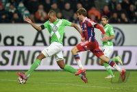 Fussball, 1. Bundesliga  Saison 2014/2015: VfL Wolfsburg - FC Bayern Muenchen