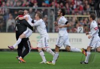 Fussball 1. Bundesliga  Saison 2010/2011:  SC Freiburg - FC Bayern Muenchen