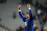 Fussball DFB Pokal 10/11 : JUBEL nach dem Sieg Raul (FC Schalke 04)