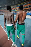 FUSSBALL  Olympia 2008   Halbfinale  Maenner   Nigeria - Belgien