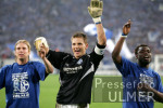 Fussball DFB Pokal: Schalke - Bremen, Jubel Schalke